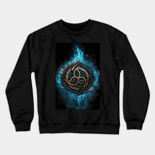 Celtic Water Rune Crewneck Sweatshirt